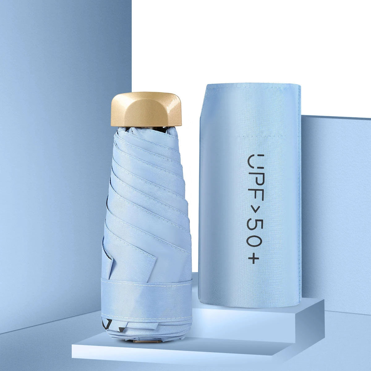 Mini Sunumbrella pocket Umbrella Vinyl folding UV protection sunshade pocket umbrella Capsule umbrella 01