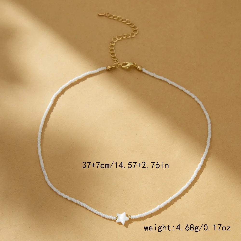 Moonstone bead necklace for women