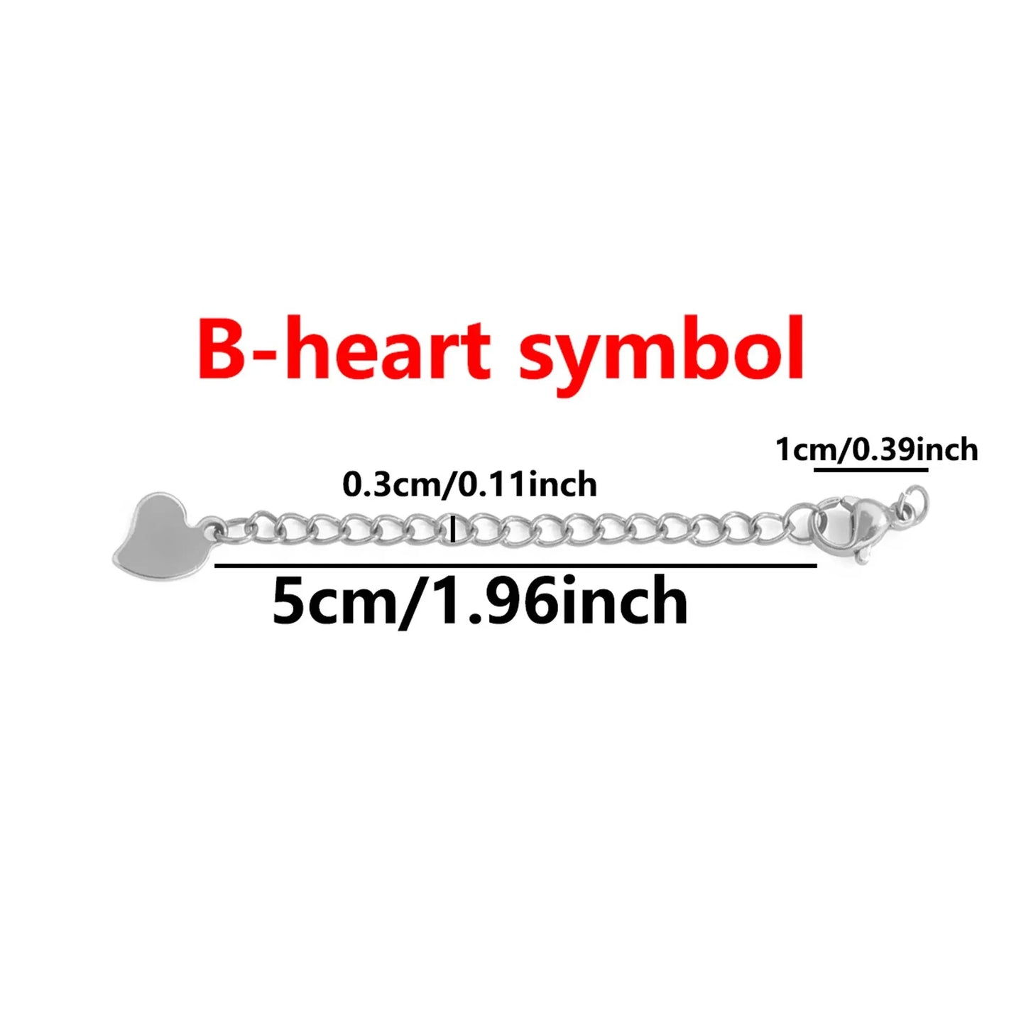 stainless steel chains.