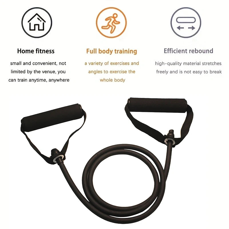 Motståndsband med handtag, träningsband, träningsband med handtag för män och kvinnor, styrketräningsutrustning för hemmabruk