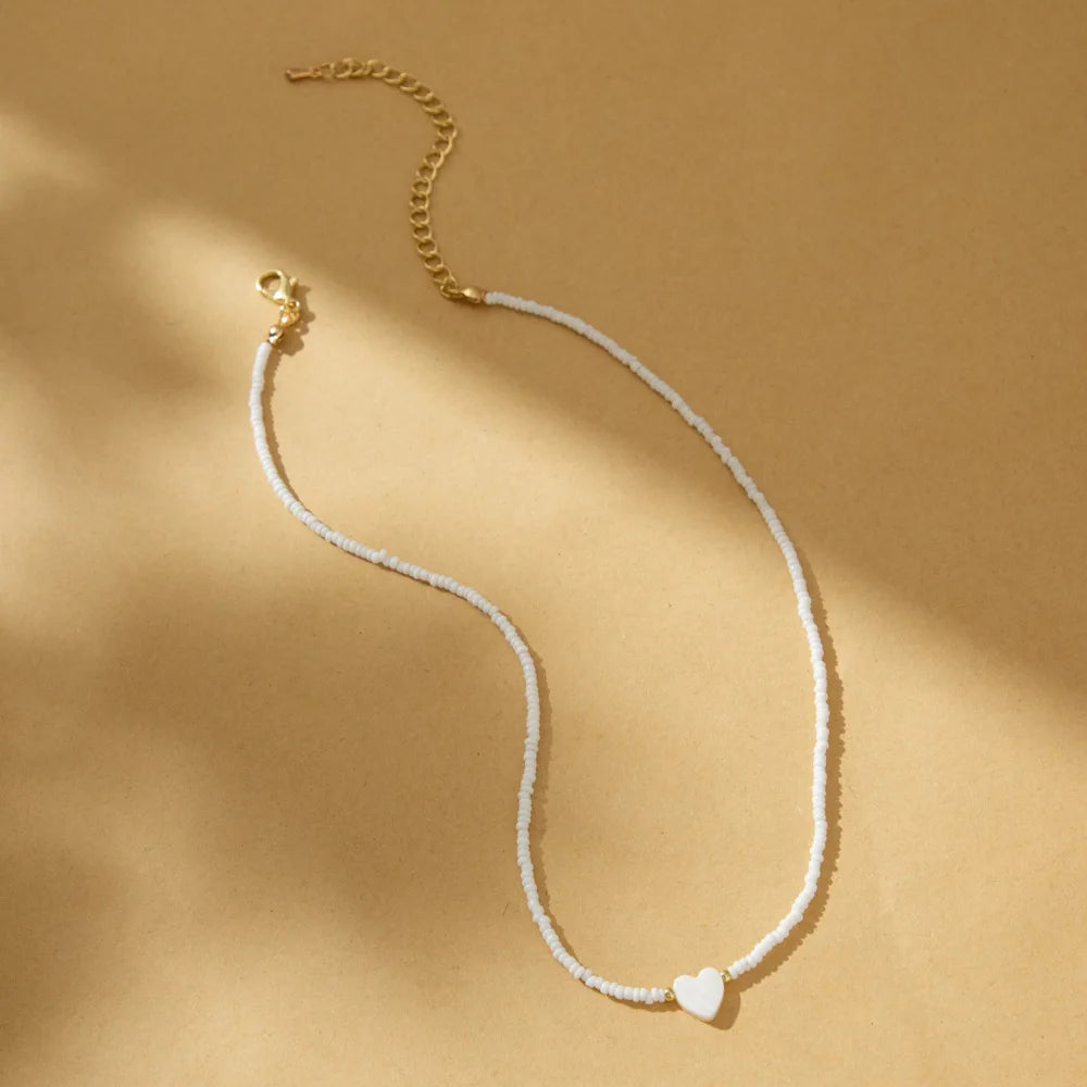 Moonstone bead necklace for women