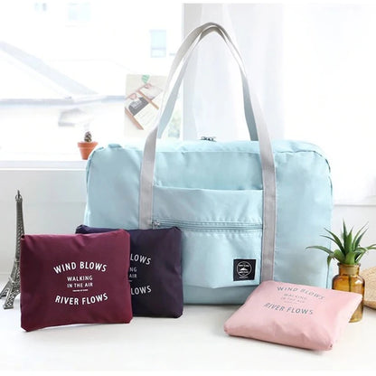 New Nylon Foldable Travel Bags Unisex Large Capacity Shoulder Bag Luggage Women WaterProof Handbags Travel Bags