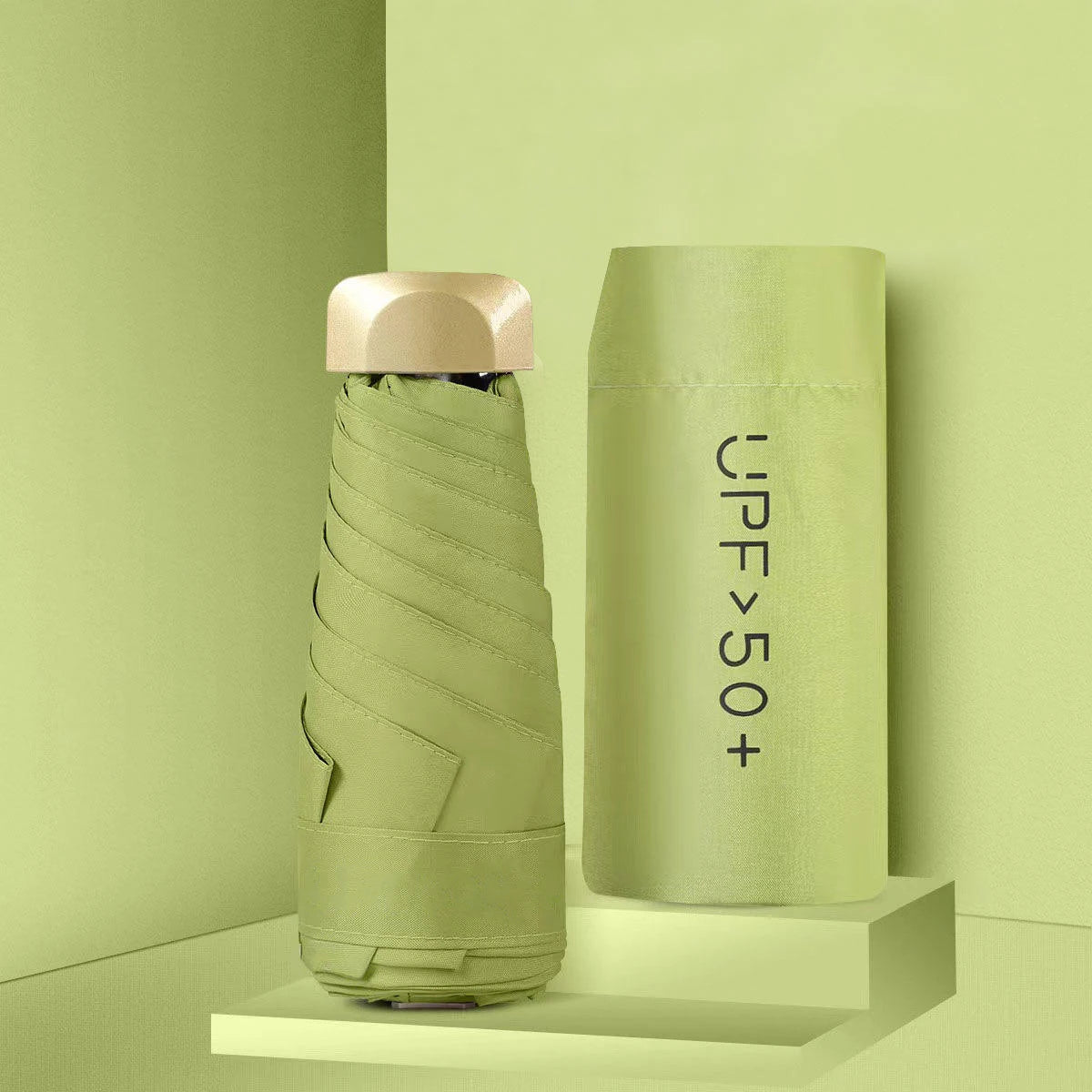 Mini Sunumbrella pocket Umbrella Vinyl folding UV protection sunshade pocket umbrella Capsule umbrella 01