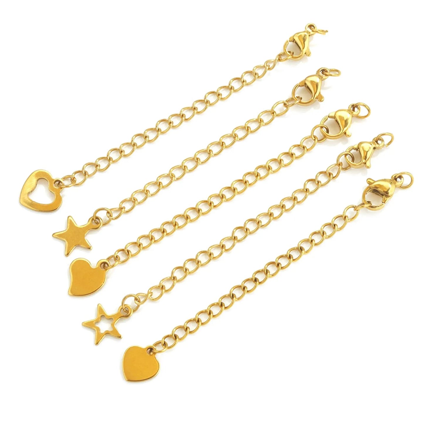 stainless steel chains.