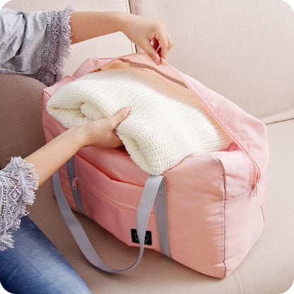 New Nylon Foldable Travel Bags Unisex Large Capacity Shoulder Bag Luggage Women WaterProof Handbags Travel Bags