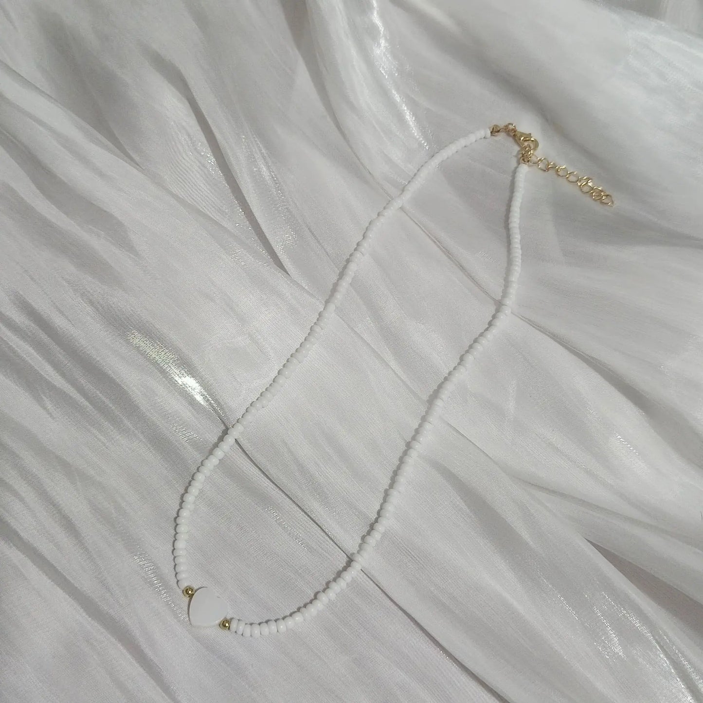 Moonstone bead necklace for women