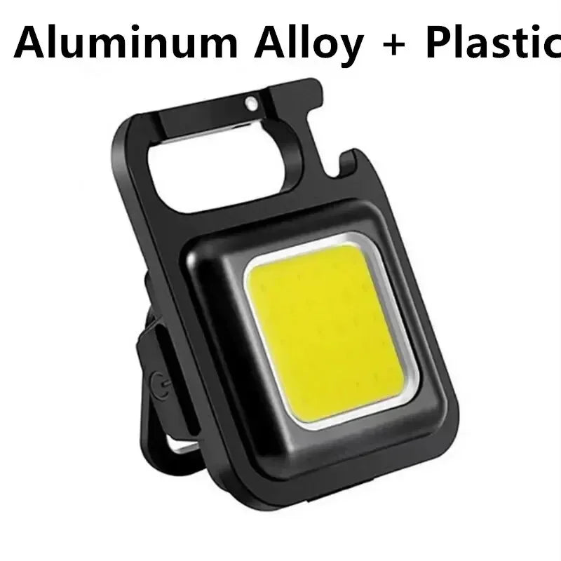 Mini LED-nyckelringsficklampa – USB-C-laddningsbar, 300 lumen, IPX7 vattentät