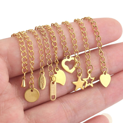stainless steel chains.