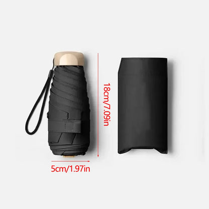 Mini Sunumbrella pocket Umbrella Vinyl folding UV protection sunshade pocket umbrella Capsule umbrella 01