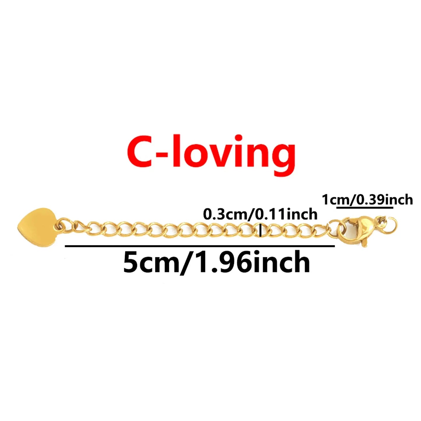 stainless steel chains.