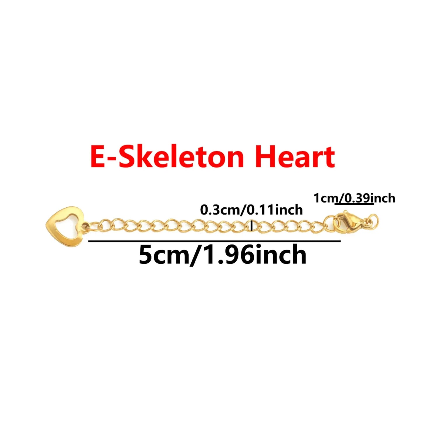 stainless steel chains.